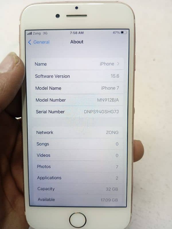 Iphone 7 PTA  approved 32 gb)ph)03204660735 3