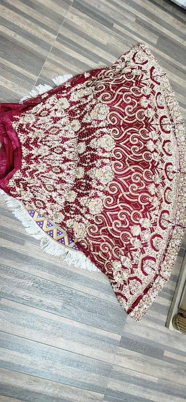 bridal lehnga red color 3