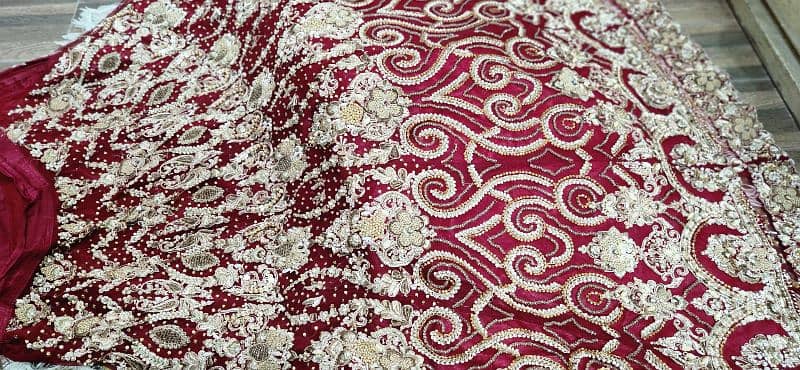 bridal lehnga red color 4