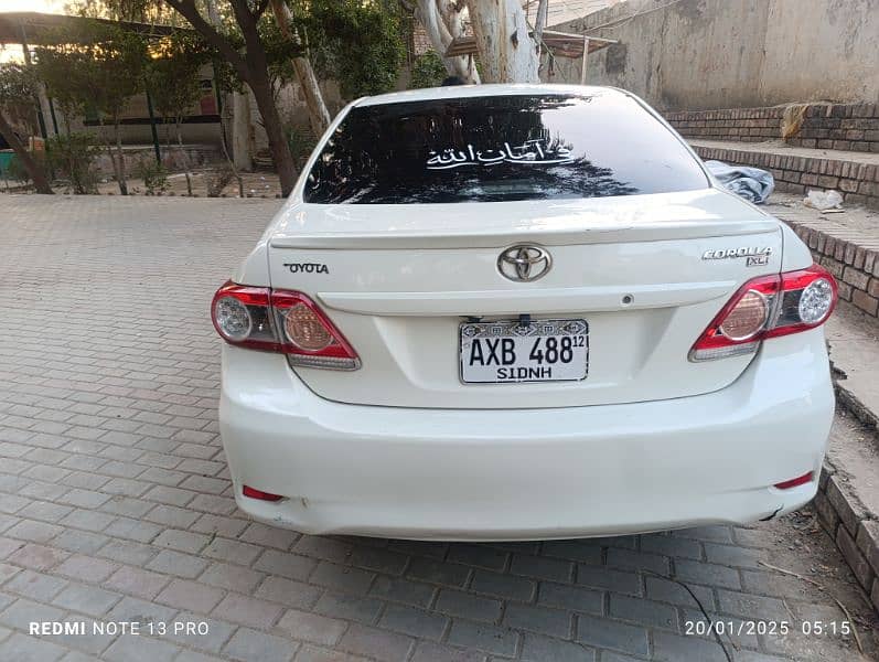 Toyota Corolla XLI 2012 1