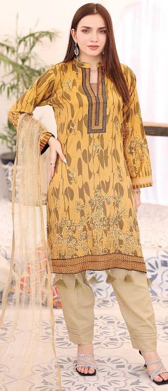 Women Stunning Digital Print Lawn With Print Design 3 Piece 0