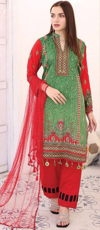 Women Stunning Digital Print Lawn With Print Design 3 Piece 1