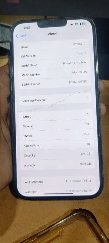 Iphone 13 pro max 128 FU 88 bh 0
