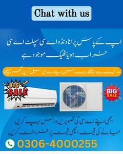 Sale purchase/Ac Repairing/Shifting/chiller/Inverter/Chiller/split ac