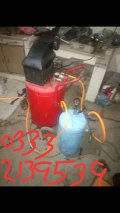 Bike Washing System - 2 HP Air Compressor with Foaming Machine