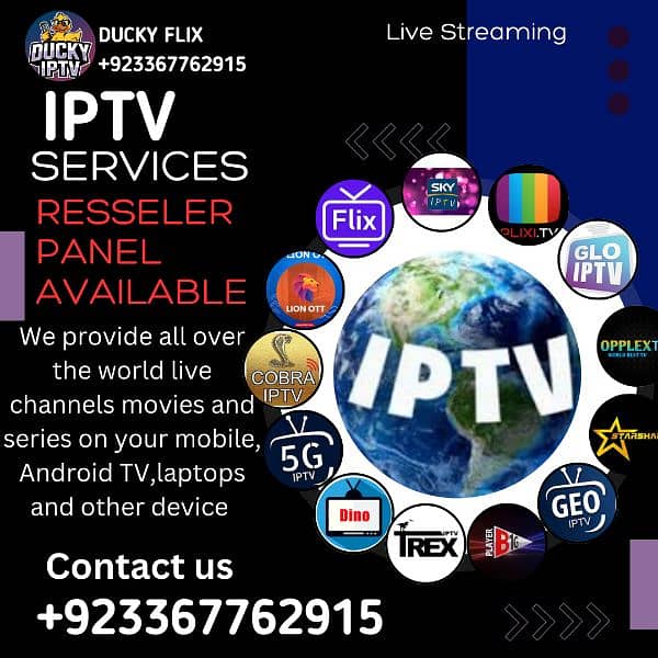 best IPTV services available . resseler panel available. 0