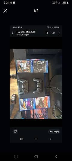 PS 4 WITH ORIGINAL WIRELESS REMOTES FOR SALE