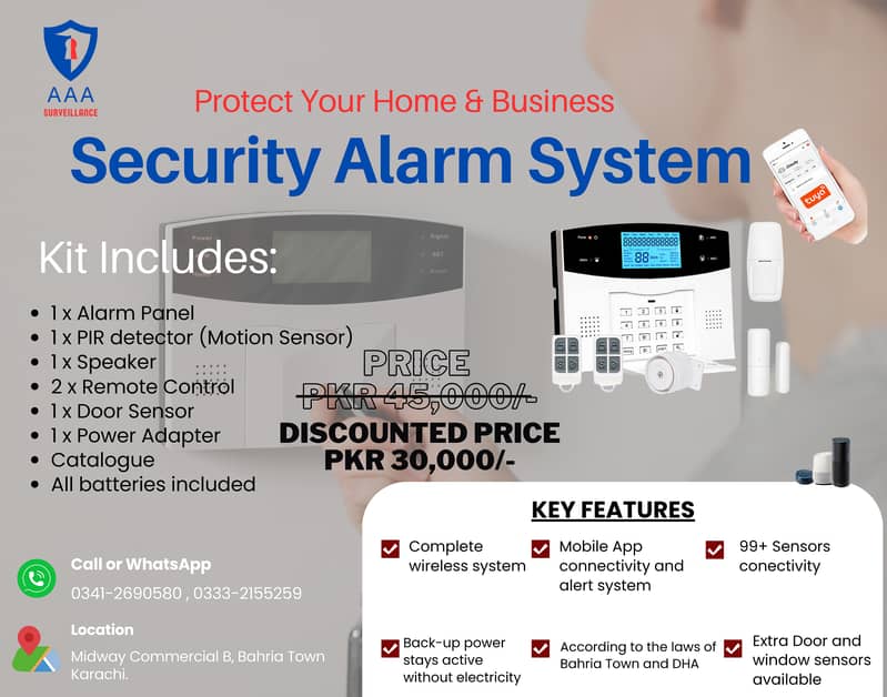 Home, Shop and Office Security Alarm System 1