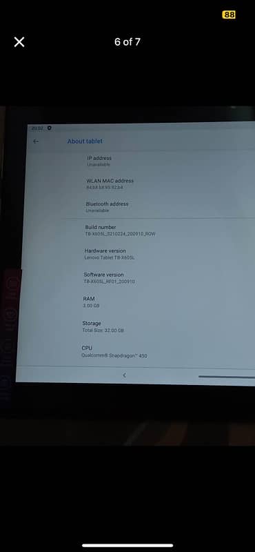 Lenovo Tablet X605L 3GB 32 GB 1