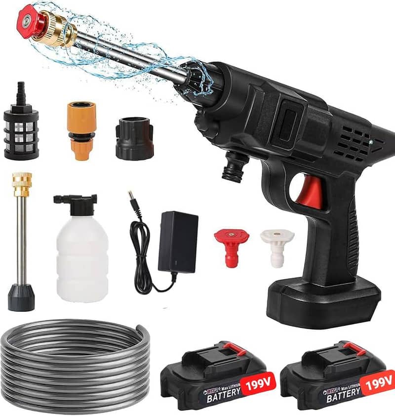 Cordless High pressure washer Double betry Car washer 1