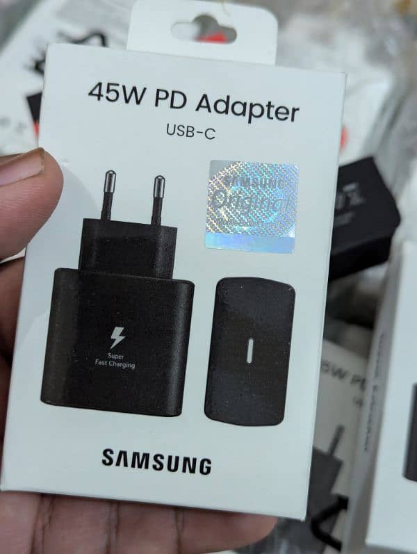 Samsung 45W Original Super Fast Charger GlaxyS22 s23 S24 Ultra Adopter 0