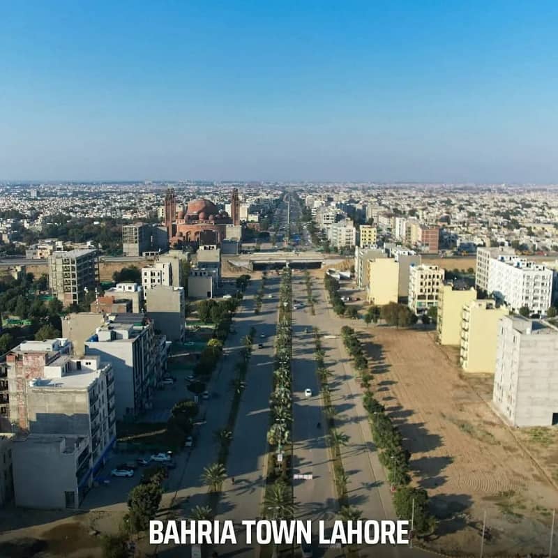 21 Marla Corner Plot For Sale 3 Side Open Corner Plot All Duse Clear Nargis & Hussain Block bahria town lahore 1