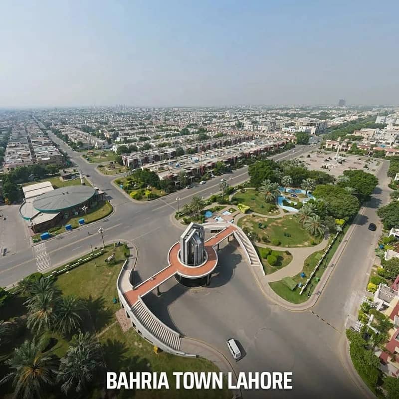 21 Marla Corner Plot For Sale 3 Side Open Corner Plot All Duse Clear Nargis & Hussain Block bahria town lahore 9