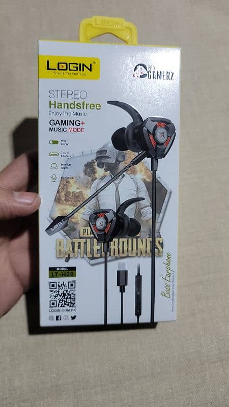 gaming handsfree login with detachable mic 0