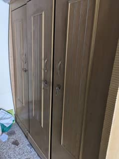 king size bed and wardrobe