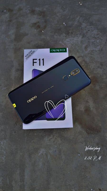 oppo f11  8/256  with just box 4