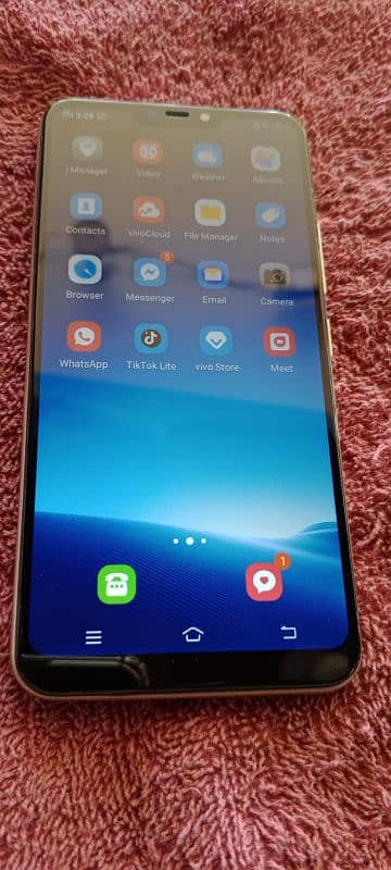 vivo y81s 6 128  gb all ok no fault duel sim price fix hai 5