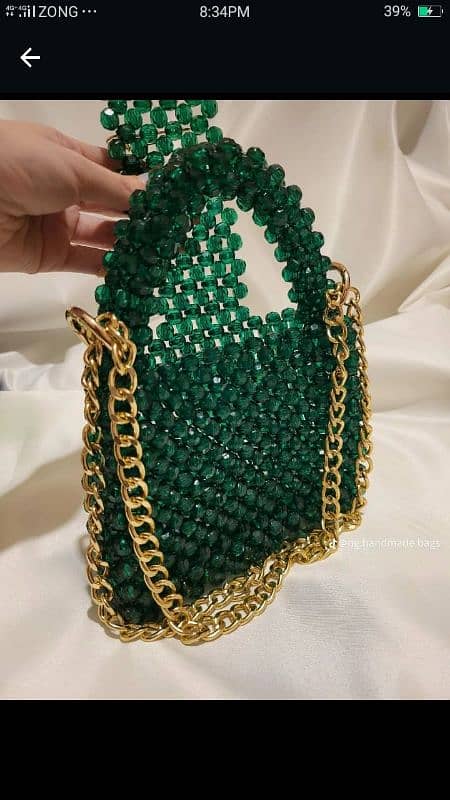 beautiful hand made beaded bag 1