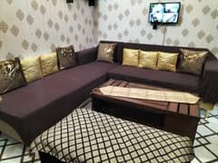 L shape Sofa set Only 3 months used brand new Sofa 6 sitter sale