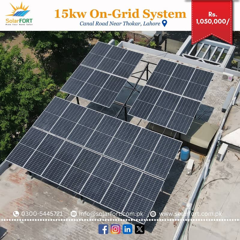 10KW On-Grid Solar System | solar panels | solar inverter | jinko 10