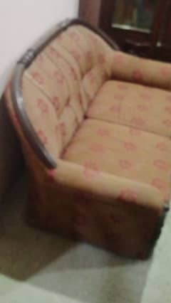 kushan Sofa Set 7 Seater and double Bed. condition 8/10