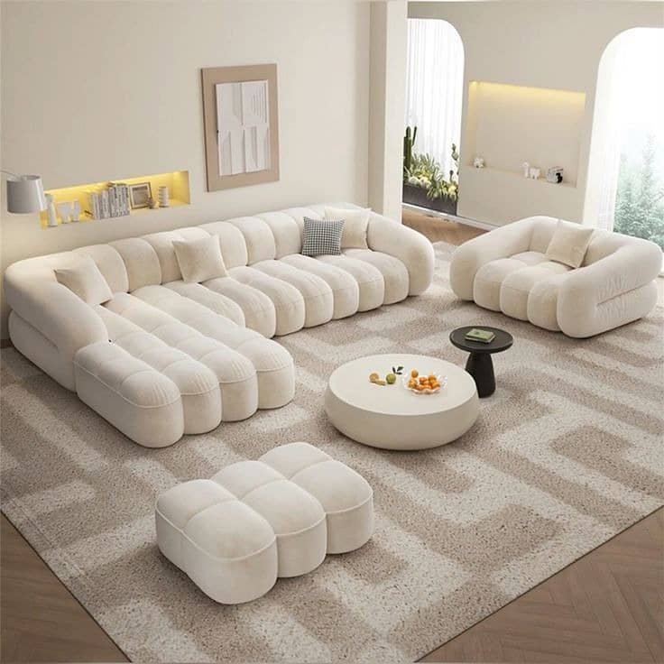 sofa set / L shape sofa set / 5 seater sofa set / wooden sofa set 0