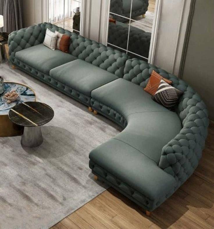 sofa set / L shape sofa set / 5 seater sofa set / wooden sofa set 10