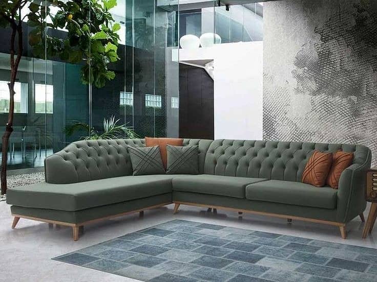 sofa set / L shape sofa set / 5 seater sofa set / wooden sofa set 11