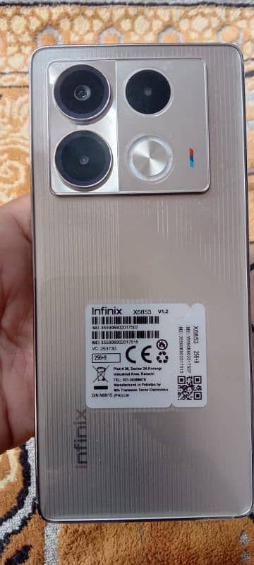 Infnix Note40.8+256 me hai. All oky. 1