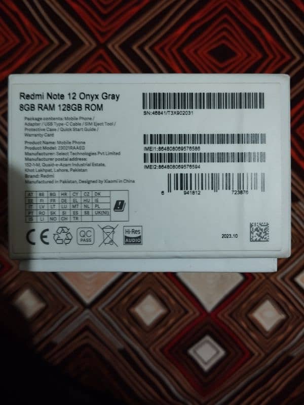 Redmi Note 12 4G For sale 5