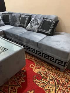 grey colour sofa