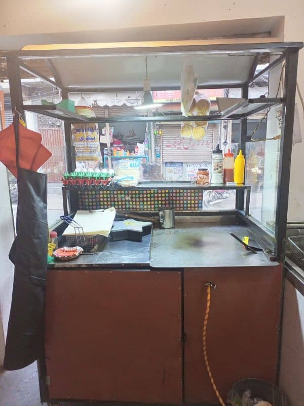 Burger shuarma counter . steel body iron angel  m bana ho03214012409 0