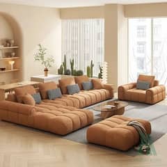 sofa set / L shape sofa set / 5 seater sofa set / wooden sofa set