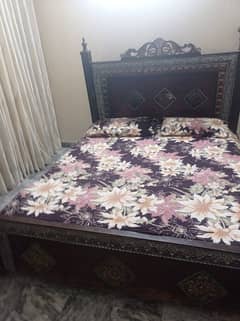 wooden bed available without mattress If U,r interested plz contact