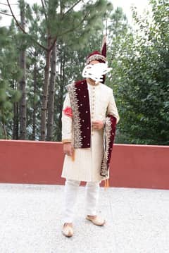 sherwani used 2 hours only