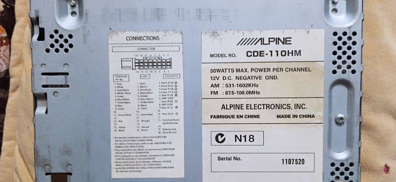 alpine original audio player 4