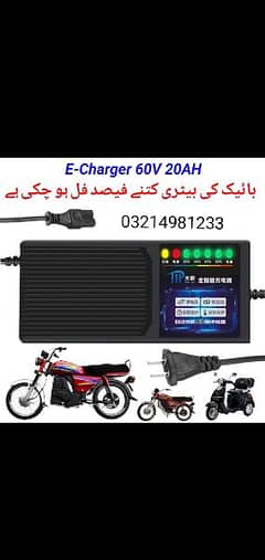 Electric bike & scotty charger