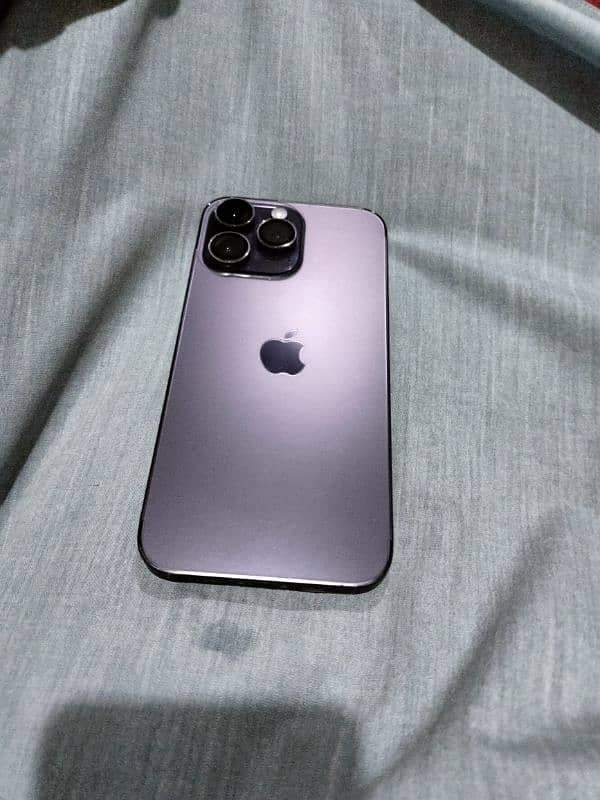 iPhone 14 pro max dual paycial sim non PTA purple colour 0