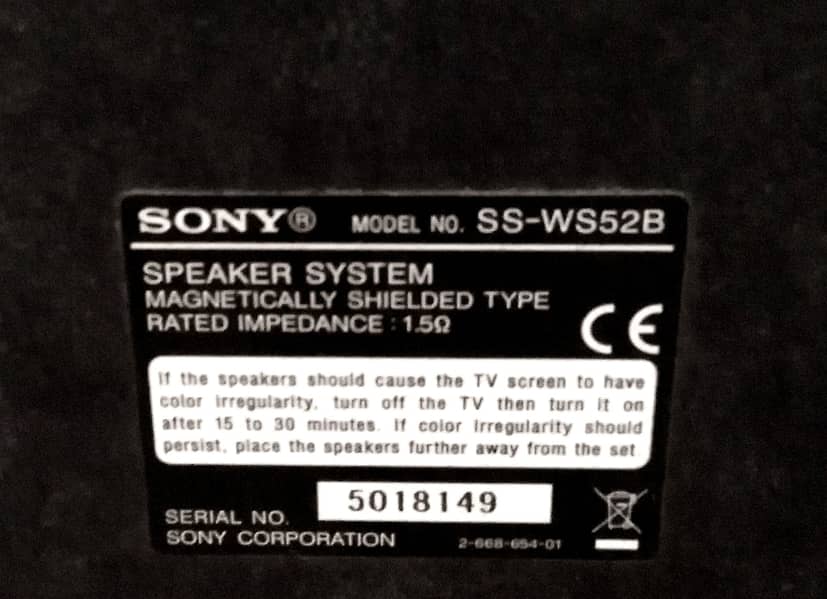 Sony Home Theater FZ900KW Surround 1000Watts (push power protect error 9