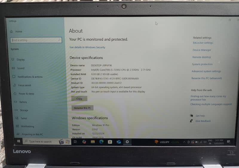 Lenovo Think pad model 28P6F9K 3