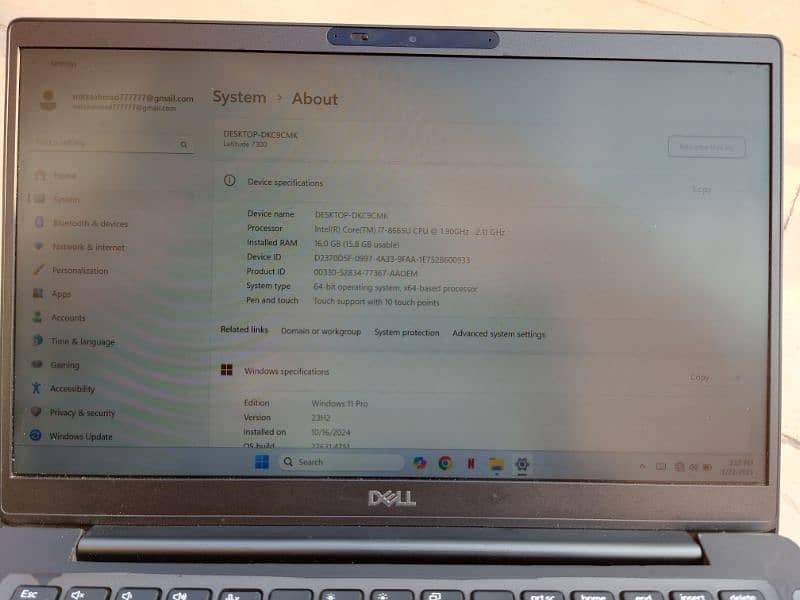 Dell latitude 7300 touchscreen 0