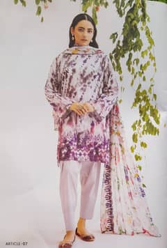 Mahajal lawn Emb UN-STITCHED 3PC