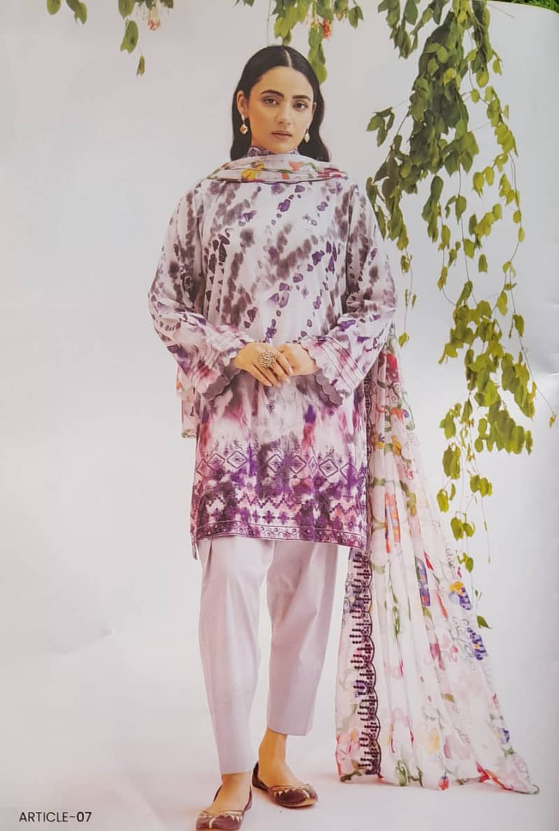 Mahajal lawn Emb UN-STITCHED 3PC 0