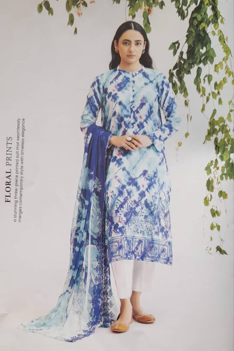 Mahajal lawn Emb UN-STITCHED 3PC 1