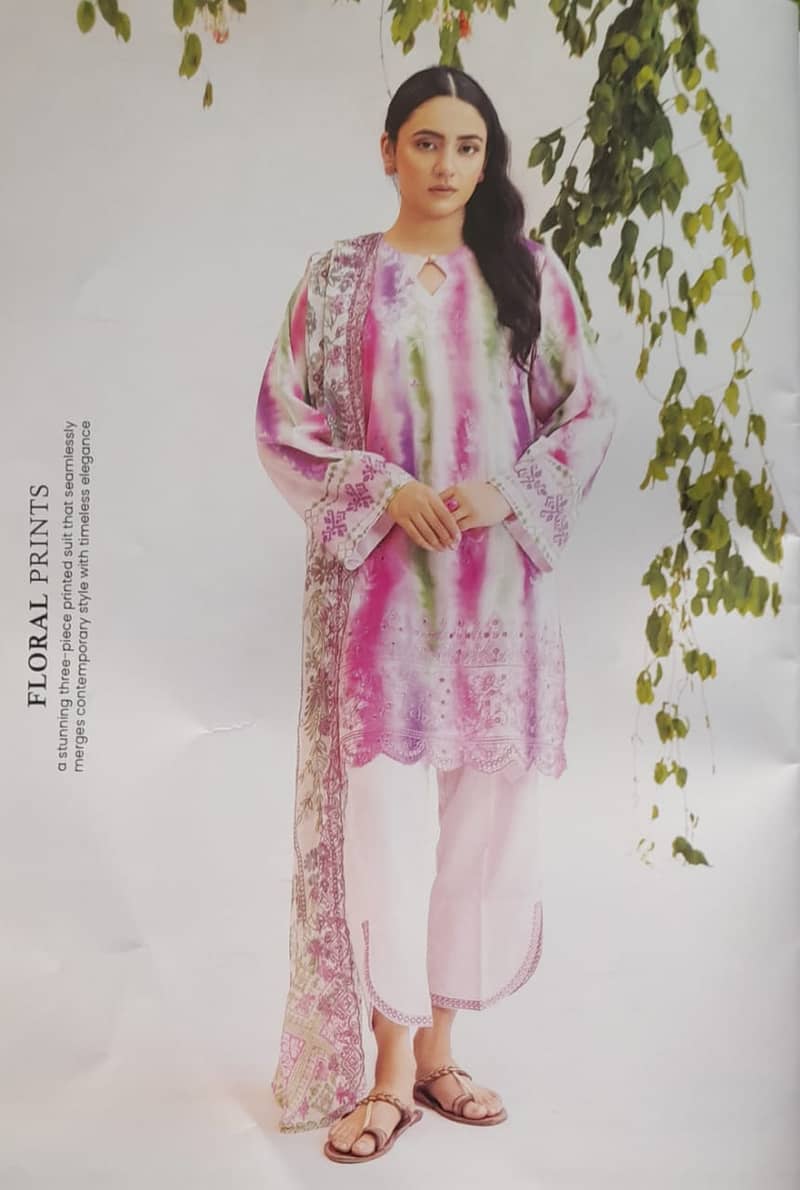 Mahajal lawn Emb UN-STITCHED 3PC 2