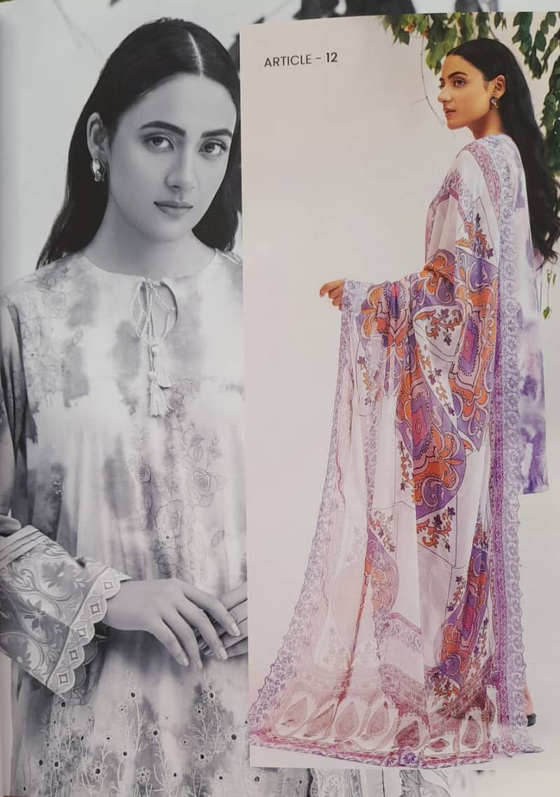 Mahajal lawn Emb UN-STITCHED 3PC 3