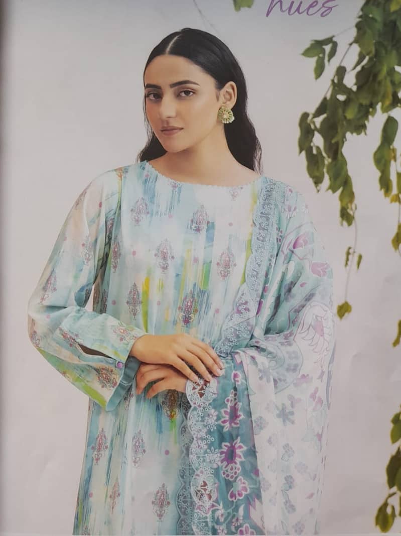 Mahajal lawn Emb UN-STITCHED 3PC 5