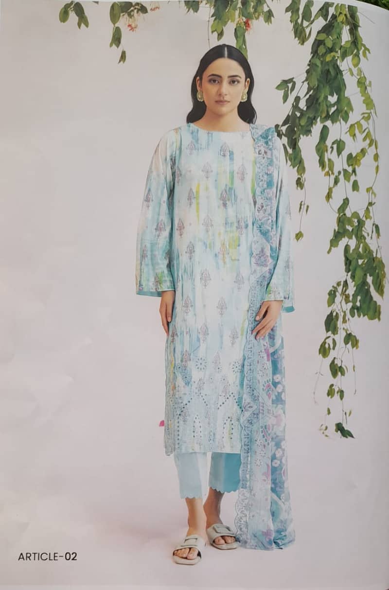 Mahajal lawn Emb UN-STITCHED 3PC 8