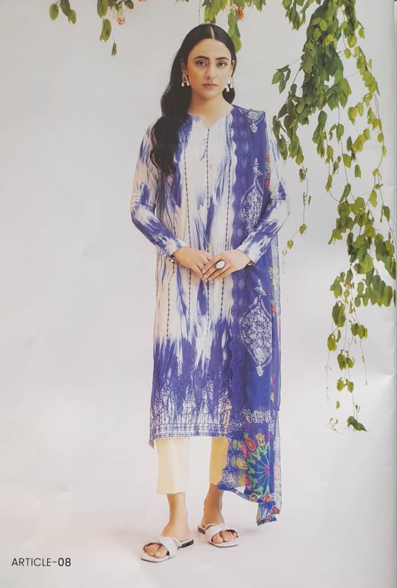 Mahajal lawn Emb UN-STITCHED 3PC 11