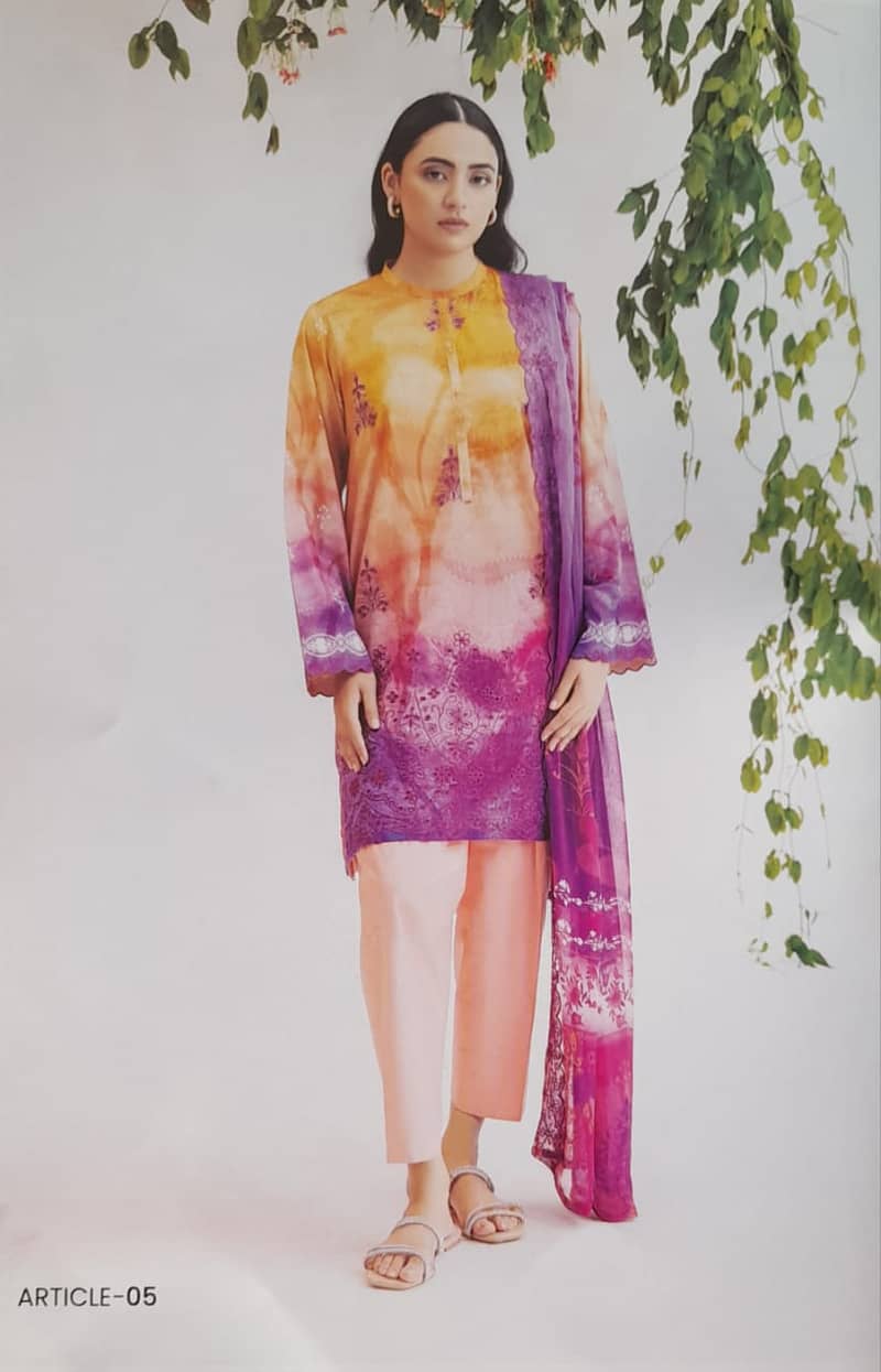 Mahajal lawn Emb UN-STITCHED 3PC 18